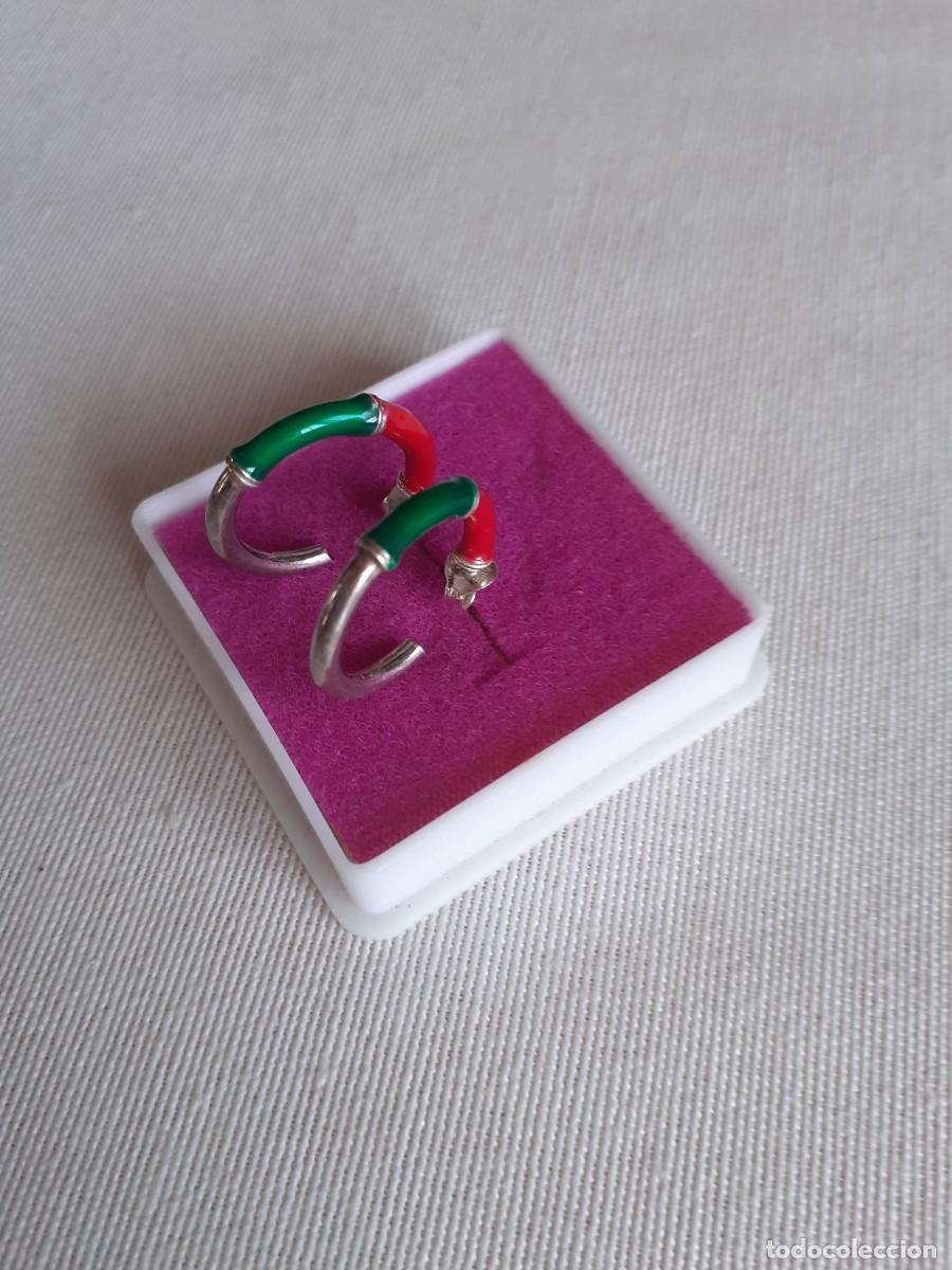 Joyeria: PENDIENTES DE PLATA Y ESMALTE 925 - Foto 1
