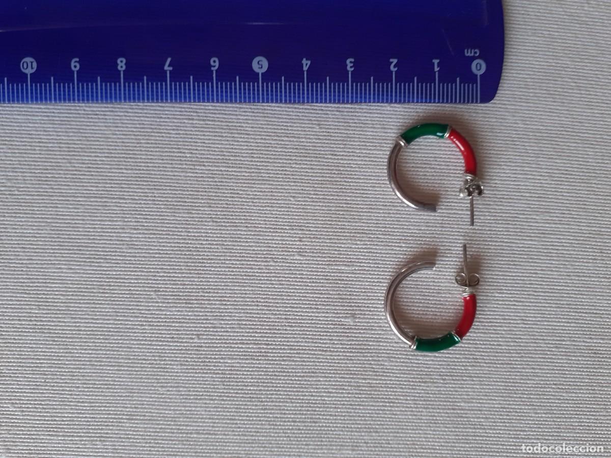 Joyeria: PENDIENTES DE PLATA Y ESMALTE 925 - Foto 2