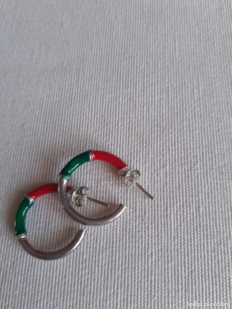 Joyeria: PENDIENTES DE PLATA Y ESMALTE 925 - Foto 4