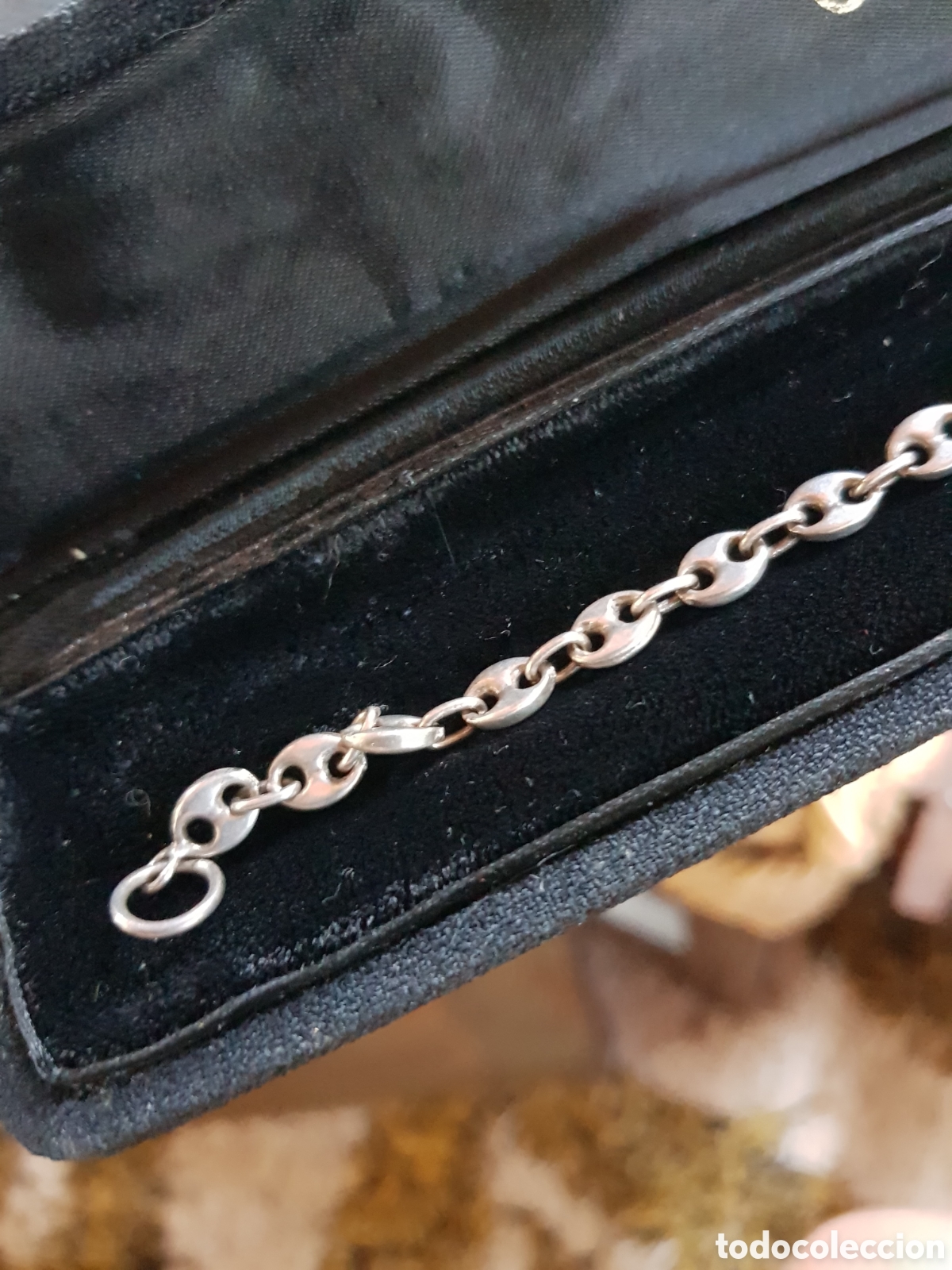 Joyeria: ANTIGUA PULSERA DE PLATA DE UN GATO - Foto 3