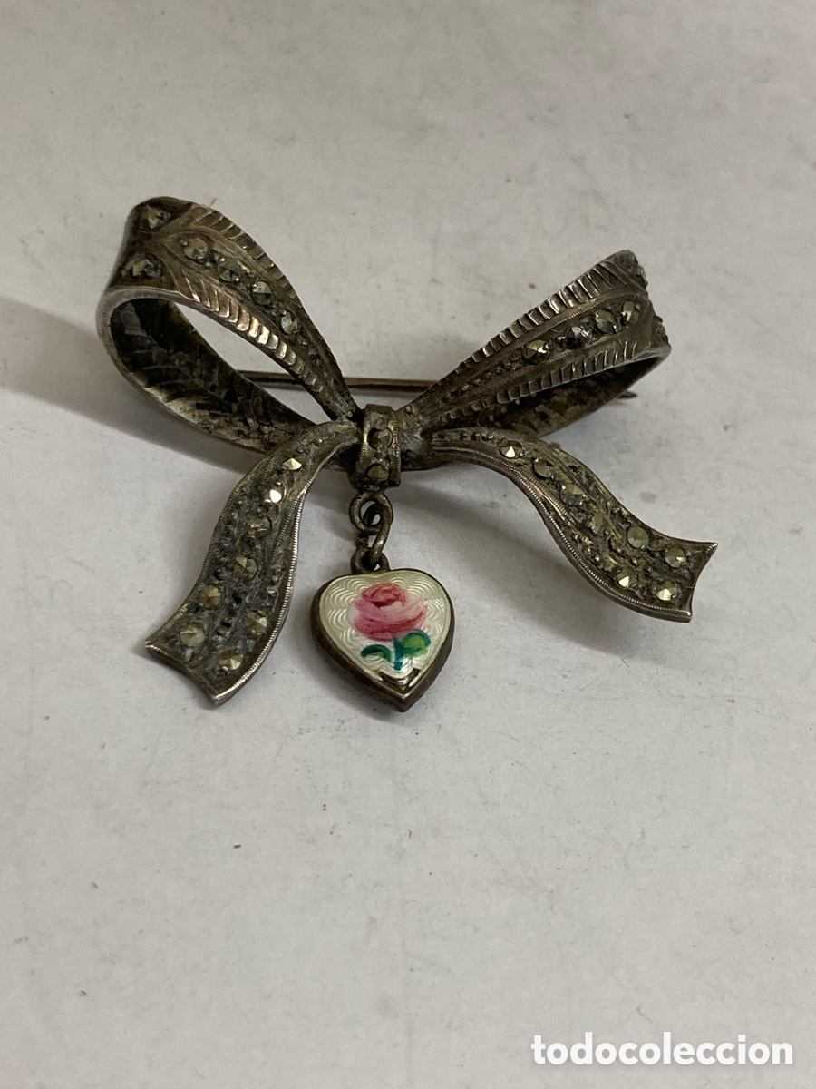 Joyeria: Broche de plata con engastes B76 - Foto 1
