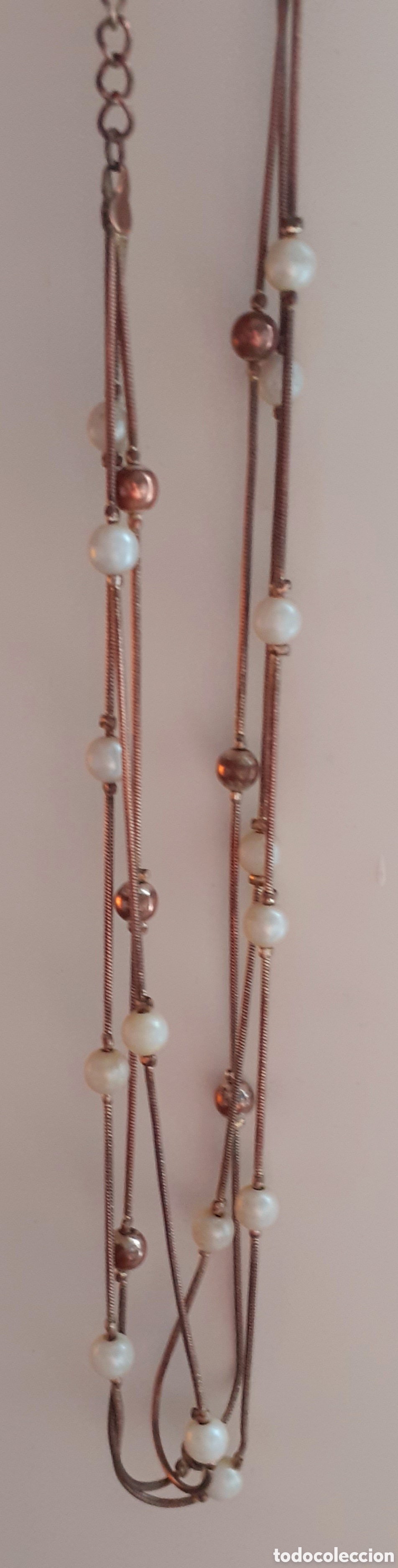 Joyeria: Colgante con perlas y cuentas en cobre - Foto 2