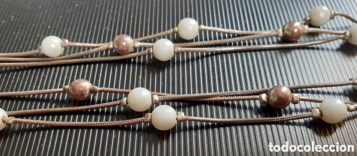 Joyeria: Colgante con perlas y cuentas en cobre - Foto 1