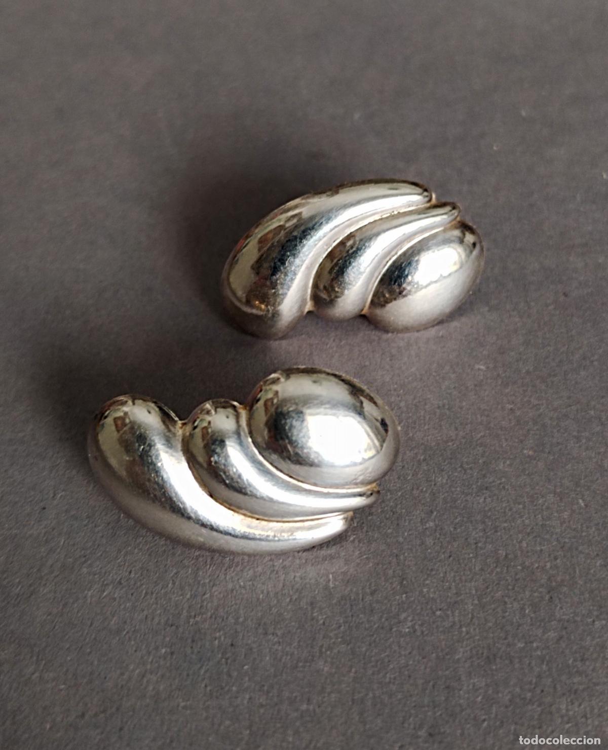 Joyeria: Pendientes de plata de ley, cierre de presi&oacute;n. - Foto 2