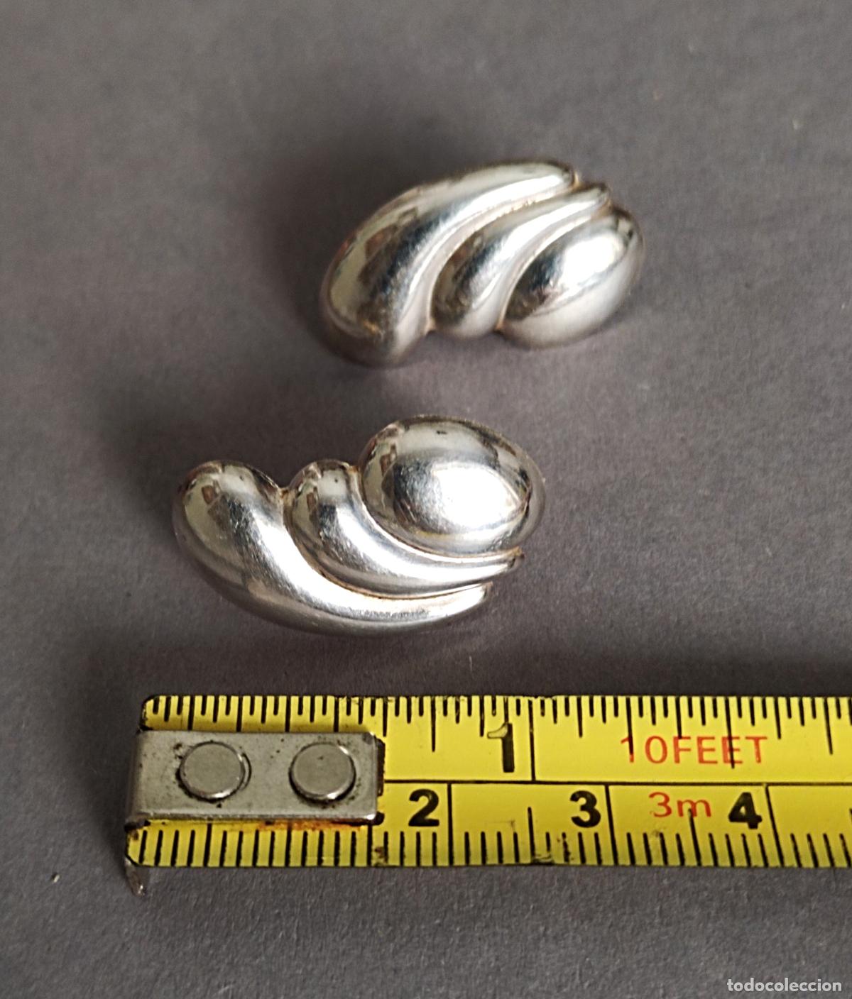 Joyeria: Pendientes de plata de ley, cierre de presi&oacute;n. - Foto 3