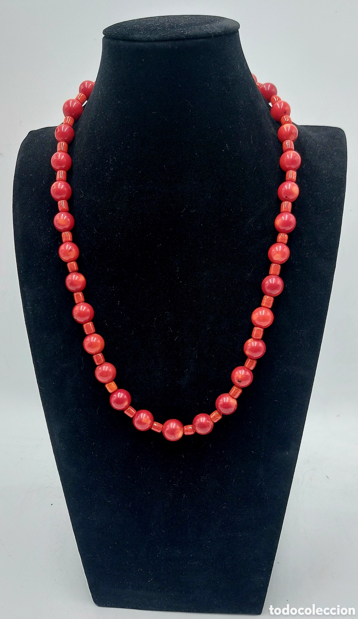 Joyeria: ANTIGUO COLLAR DE CORAL DEL PAC&Iacute;FICO - Foto 2