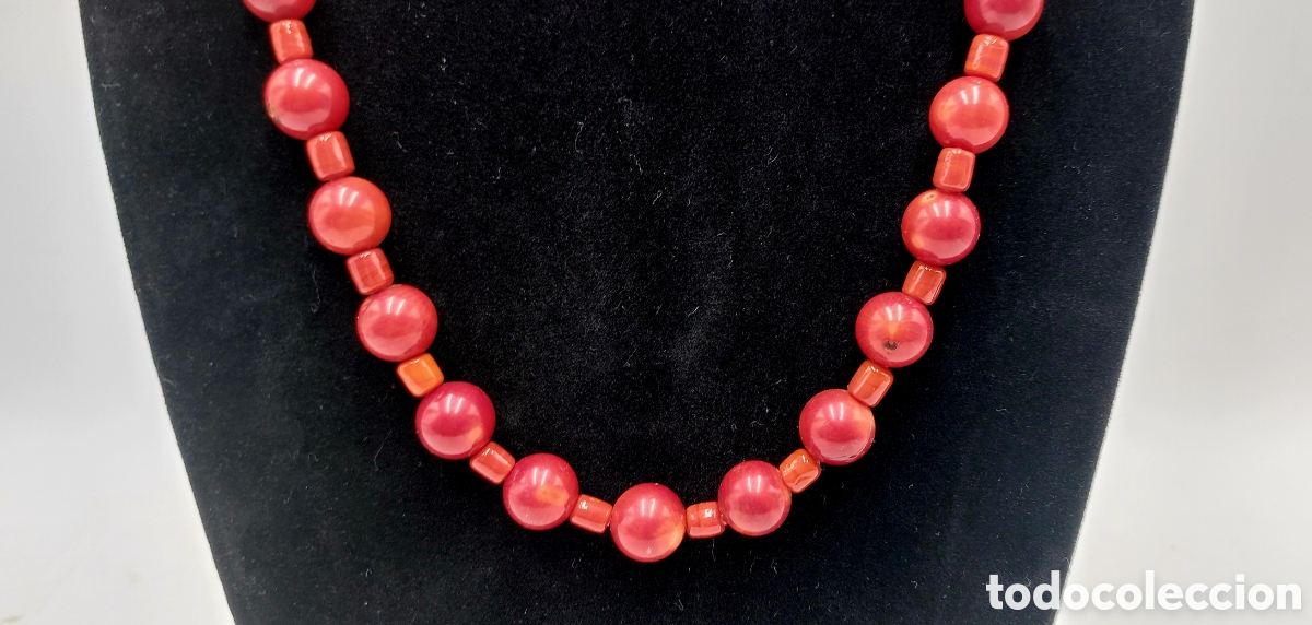 Joyeria: ANTIGUO COLLAR DE CORAL DEL PAC&Iacute;FICO - Foto 3