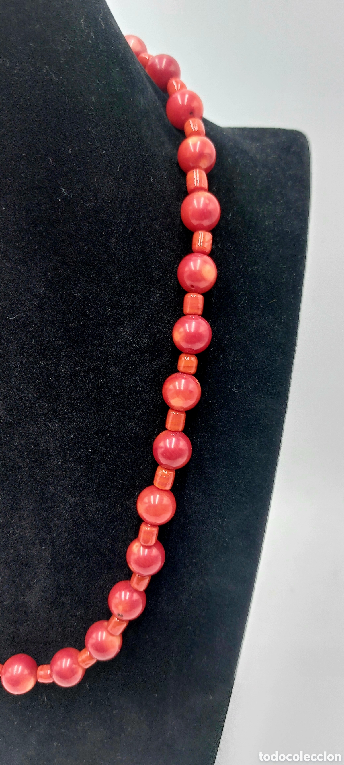 Joyeria: ANTIGUO COLLAR DE CORAL DEL PAC&Iacute;FICO - Foto 4