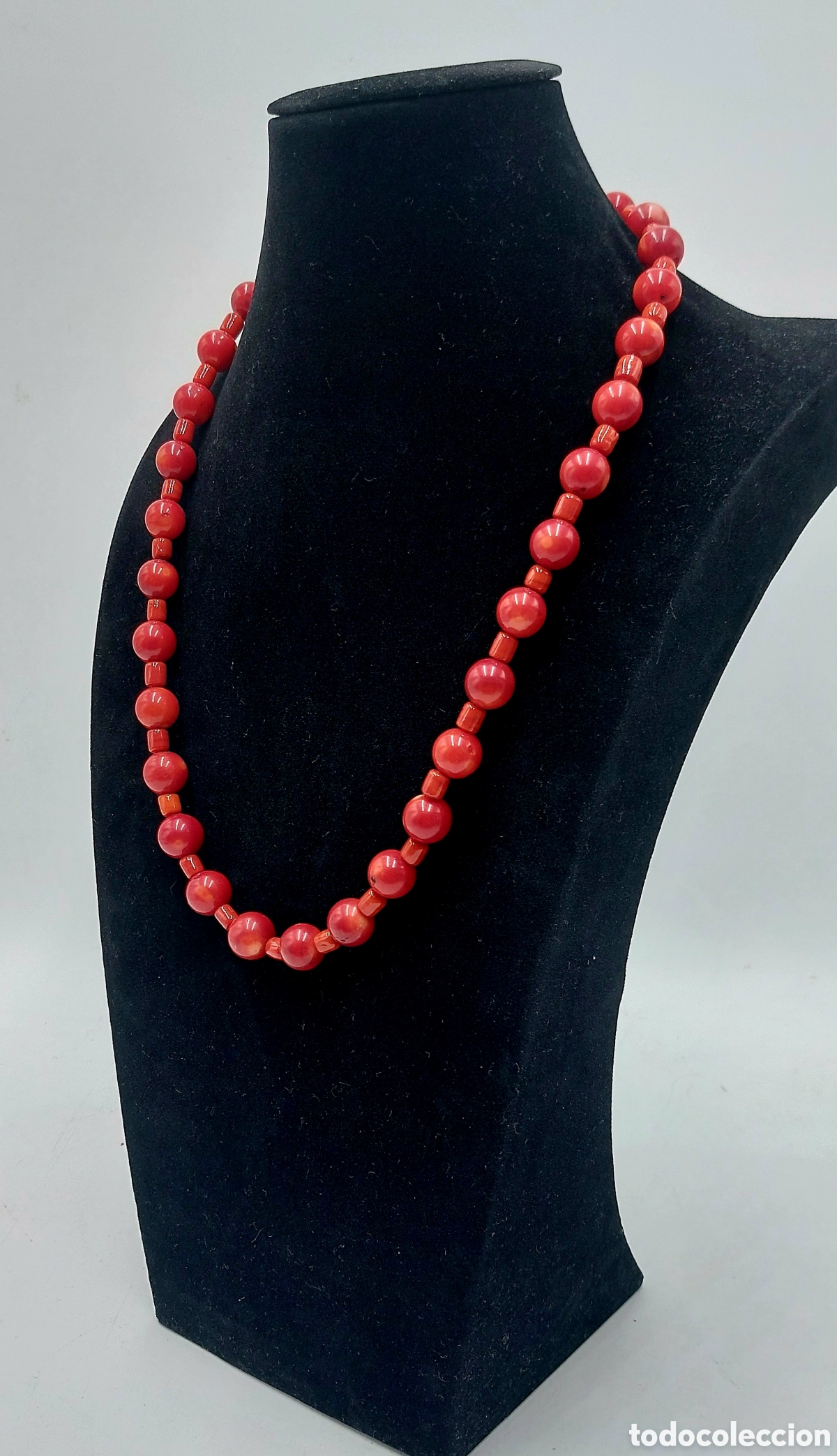 Joyeria: ANTIGUO COLLAR DE CORAL DEL PAC&Iacute;FICO - Foto 1