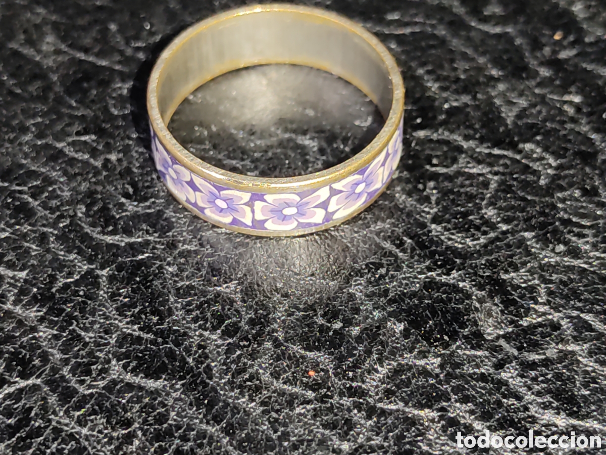 Joyeria: Anillo Vintage de metal plateado. - Foto 3