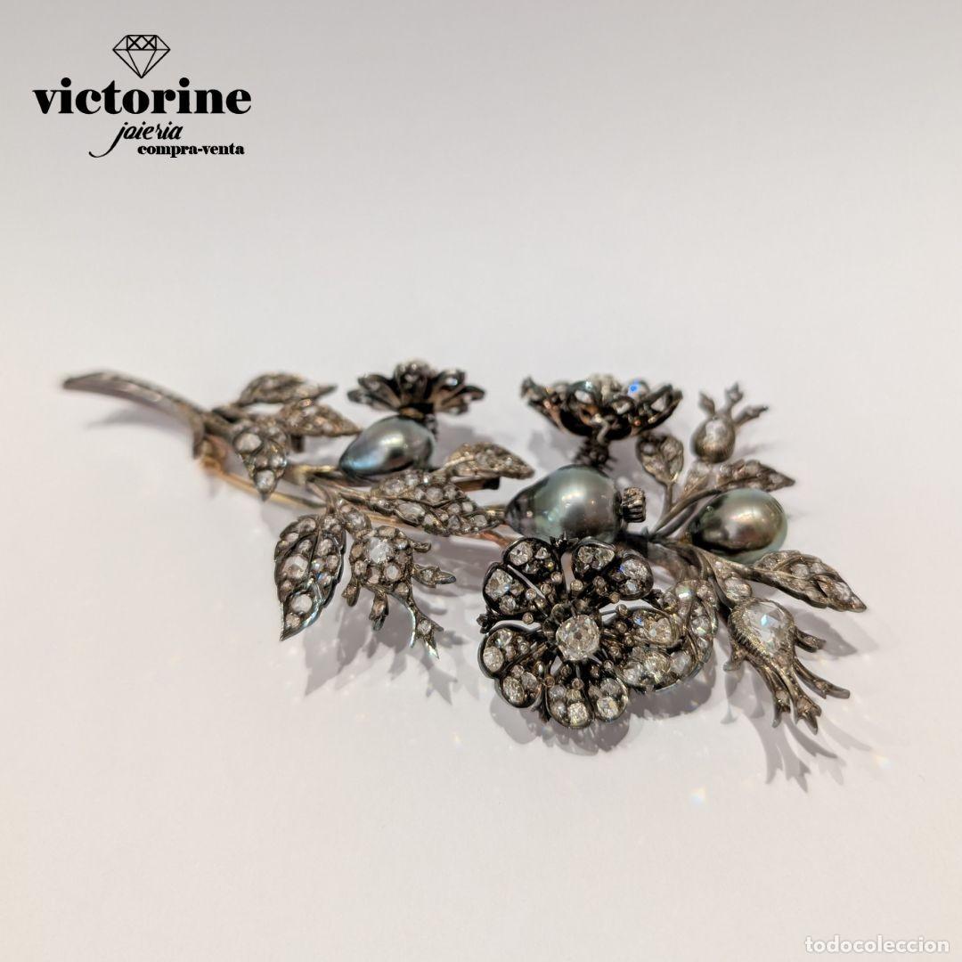 Joyeria: Broche floral en tembladera. Finales del S.XIX - Foto 5