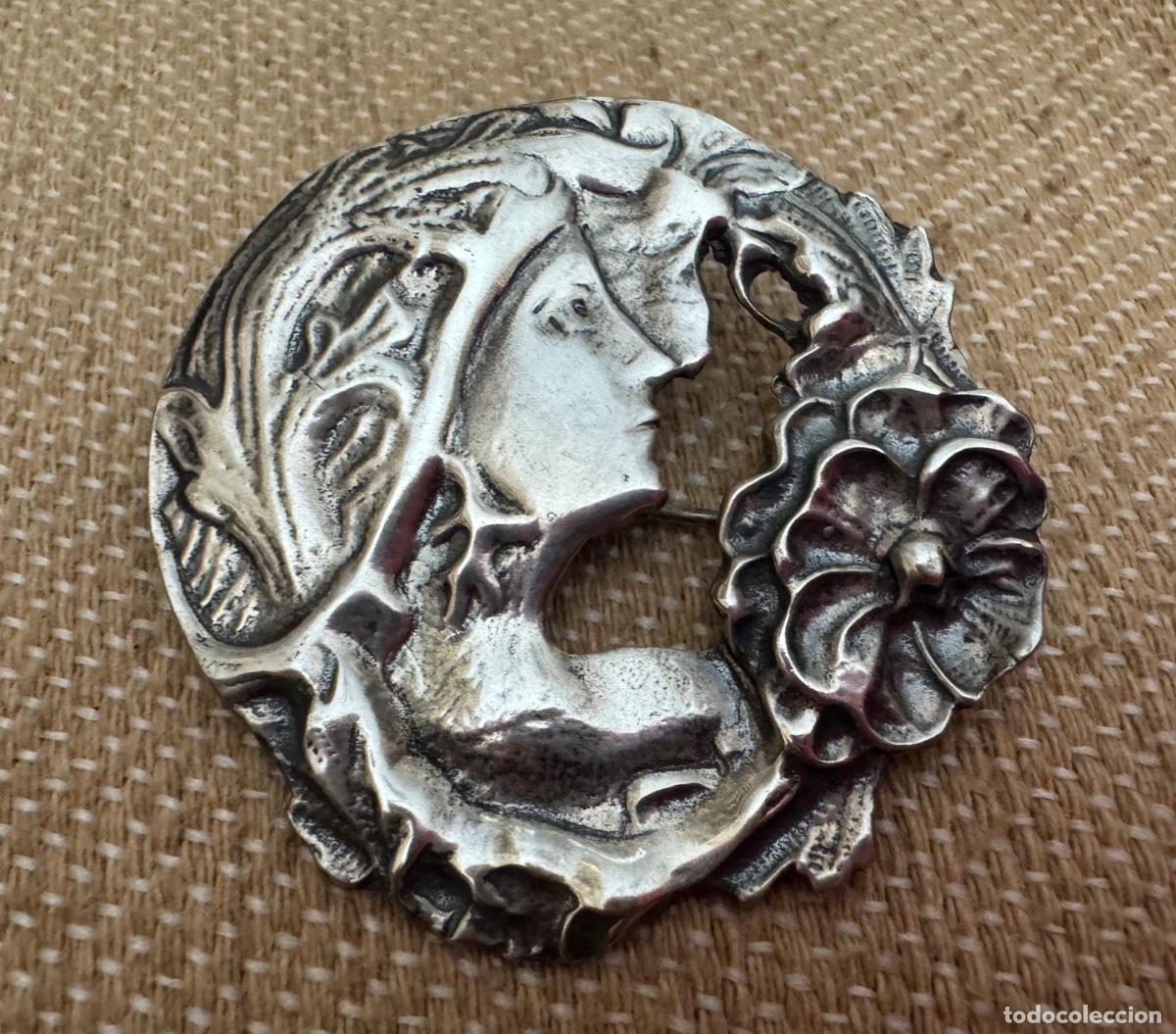 Joyeria: ANTIGUO BROCHE DE PLATA DE LEY - Foto 1