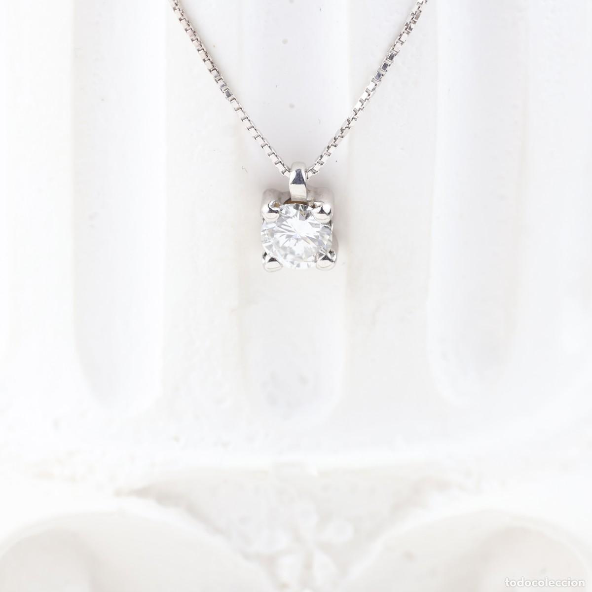 Joyeria: Gargantilla oro blanco con diamante - Foto 2