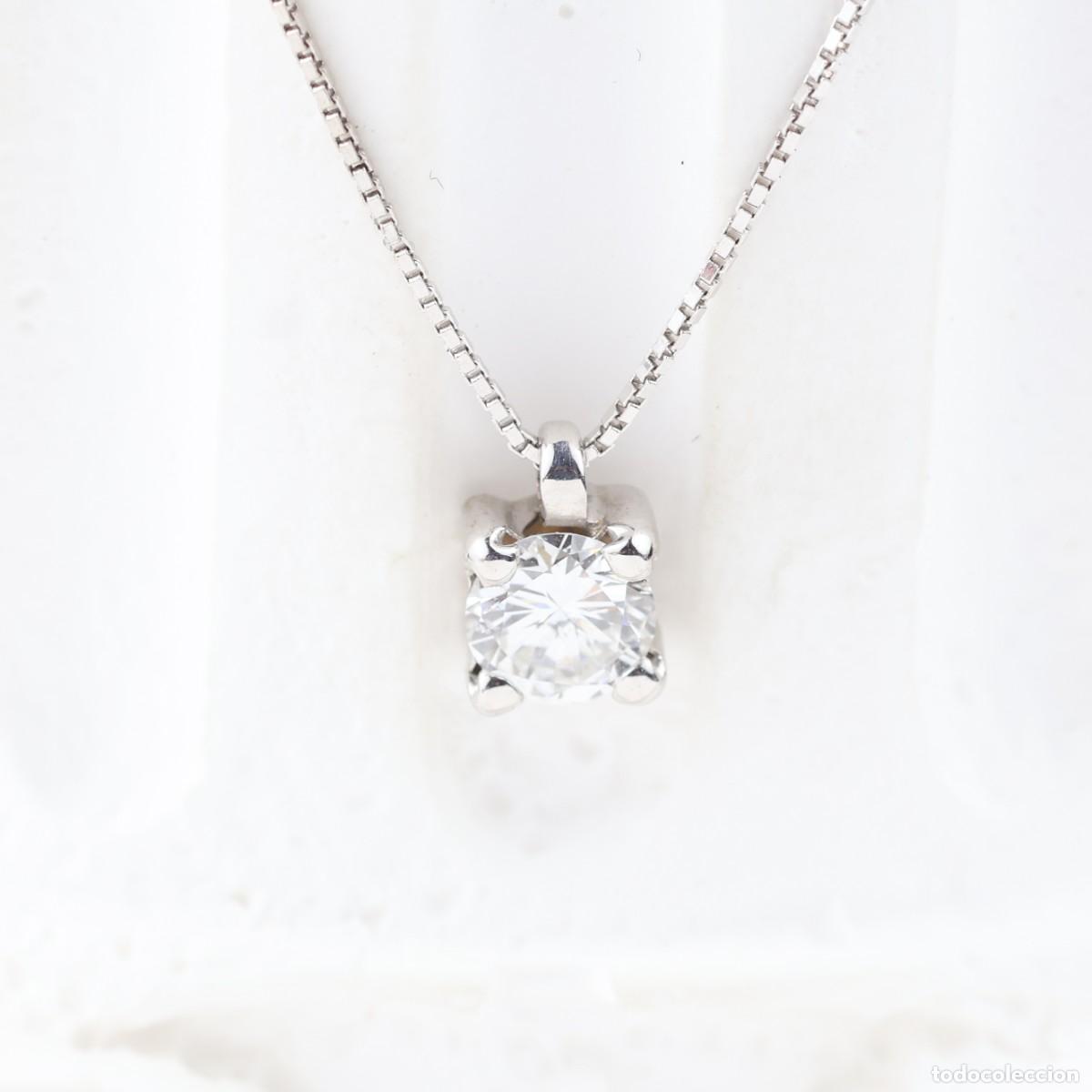 Joyeria: Gargantilla oro blanco con diamante - Foto 3