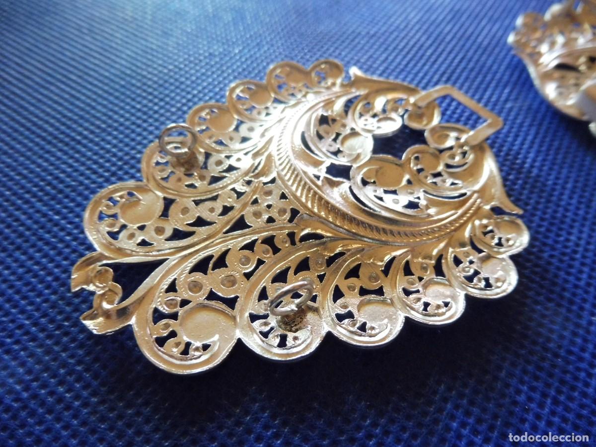 Joyeria: Broche de capa en alpaca blanca - Foto 2