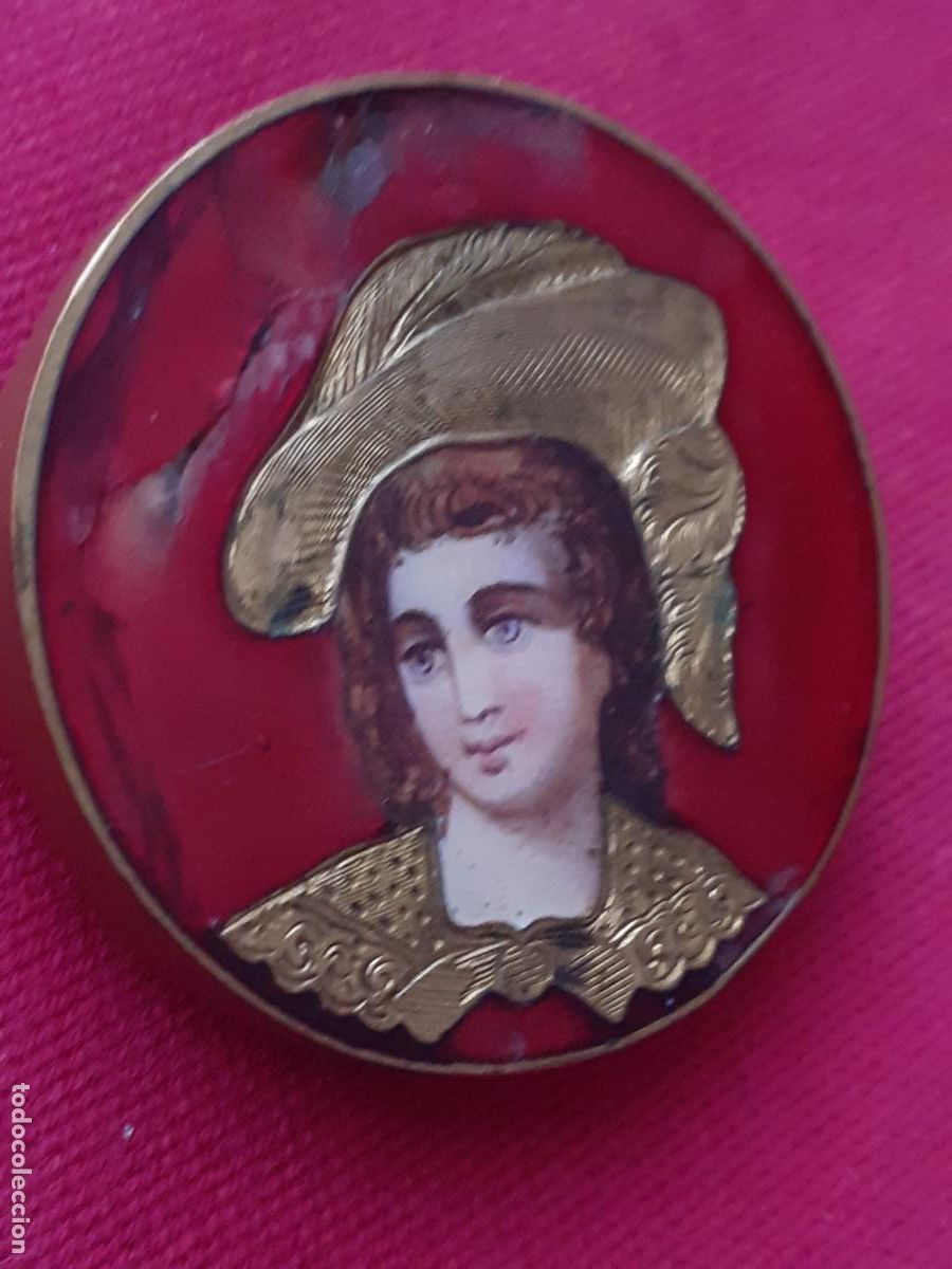 Joyeria: Broche en placa esmaltada - Foto 1