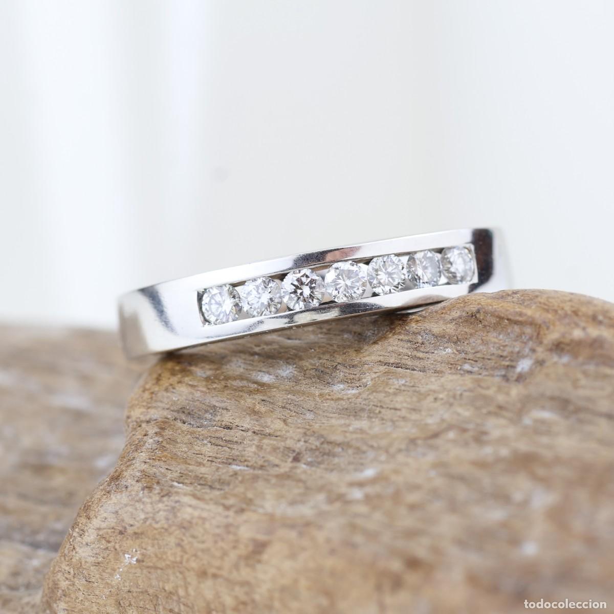 Joyeria: Anillo oro blanco con diamantes - Foto 1