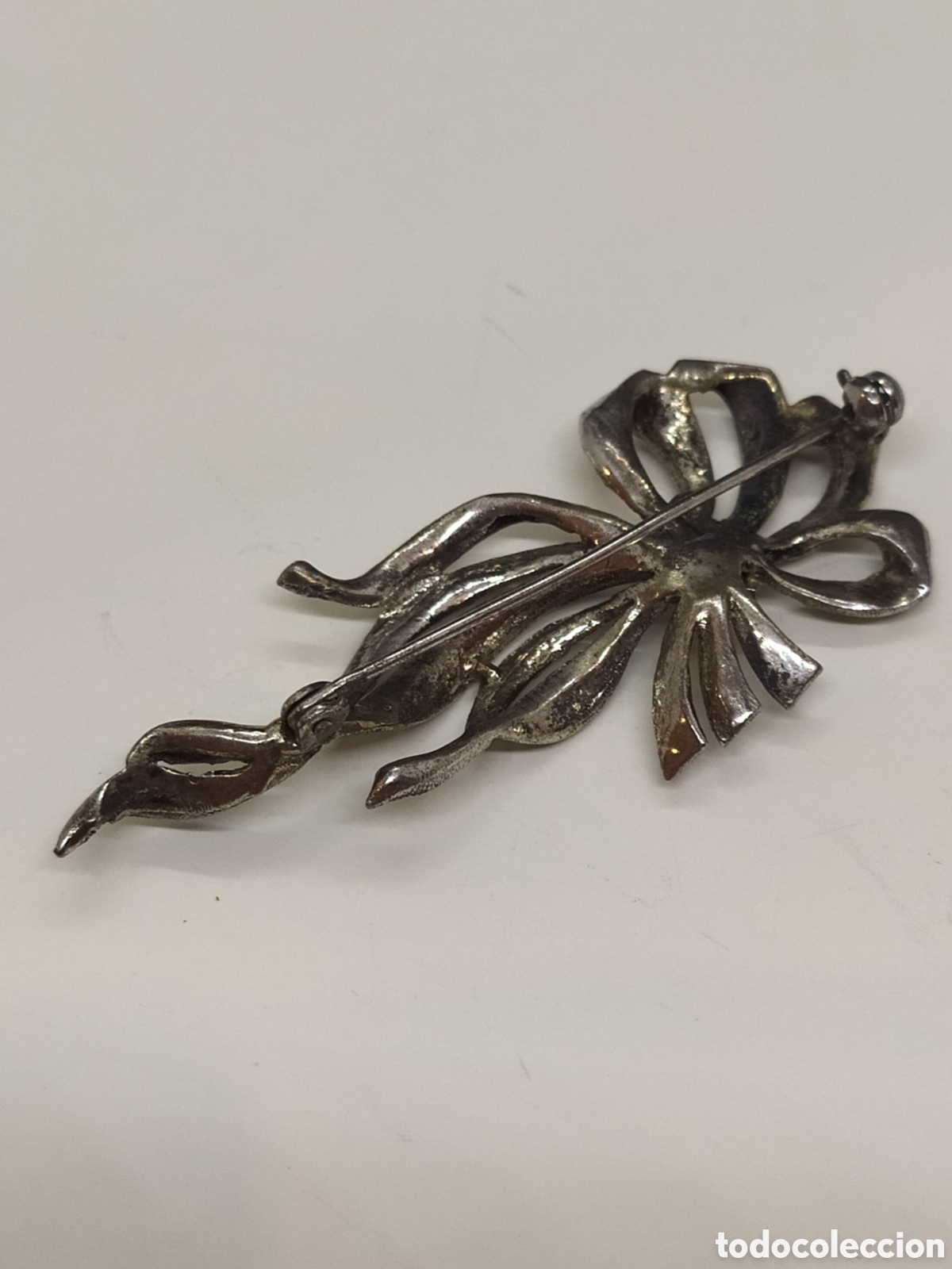 Joyeria: Broche plata y marquesitas. Lazo - Foto 2