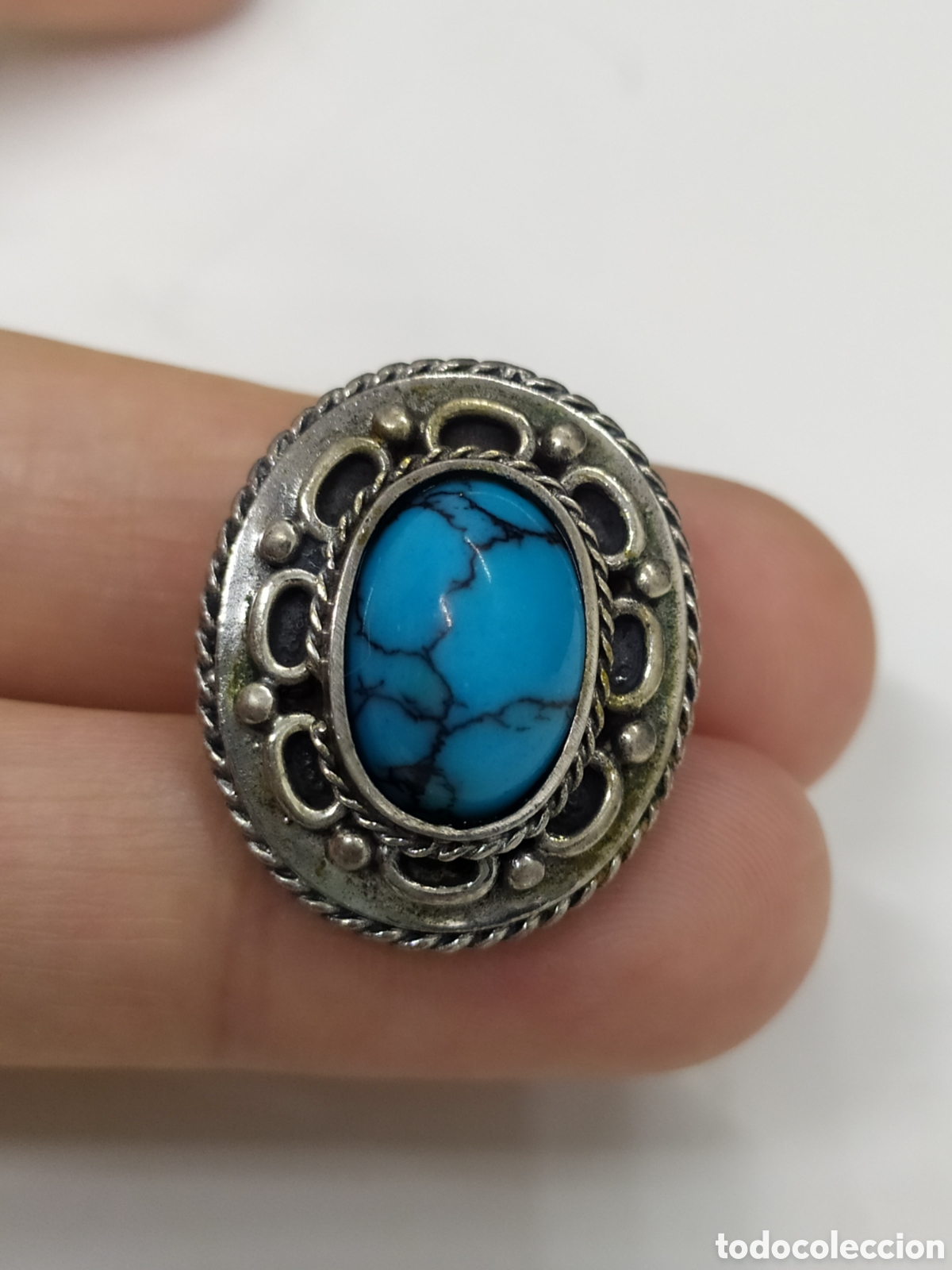 Joyeria: Pendientes plata y turquesa. - Foto 3