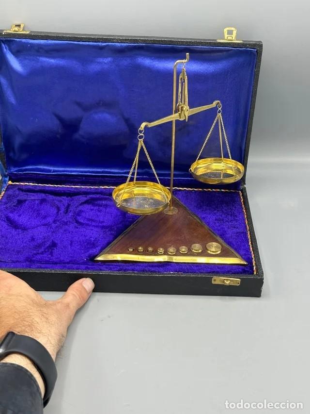 Joyeria: + ESTUCHE CON BALANZA QUILATERA COMPLETA CON TODOS LOS PESOS - Foto 3