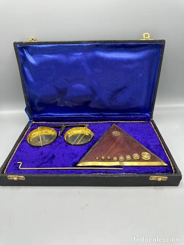 Joyeria: + ESTUCHE CON BALANZA QUILATERA COMPLETA CON TODOS LOS PESOS - Foto 5