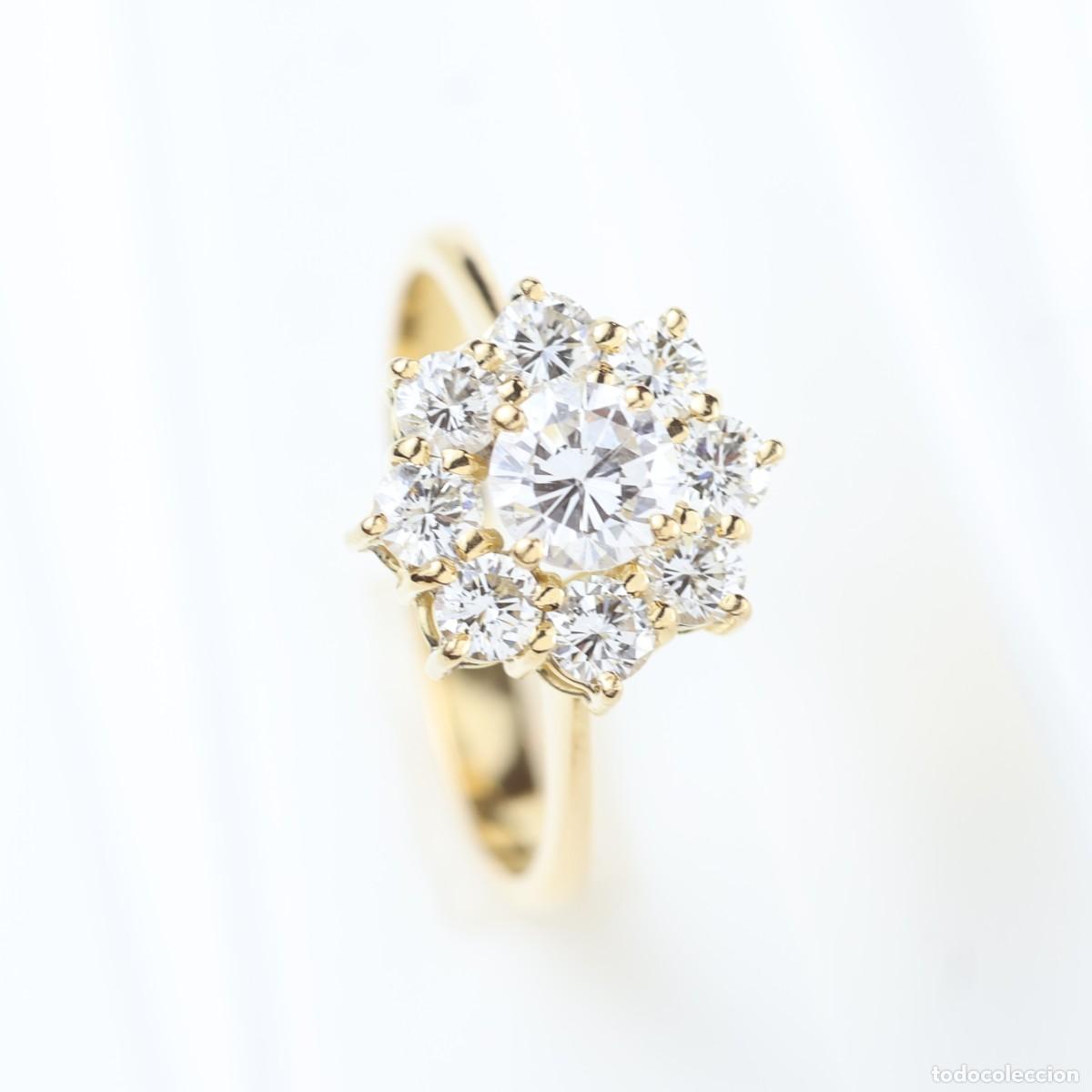 Joyeria: Anillo vintage oro con diamantes - Foto 2