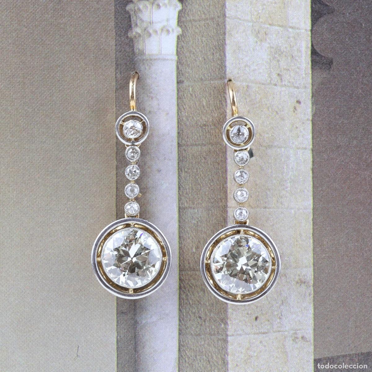 Joyeria: Pendientes vintage con diamantes - Foto 2