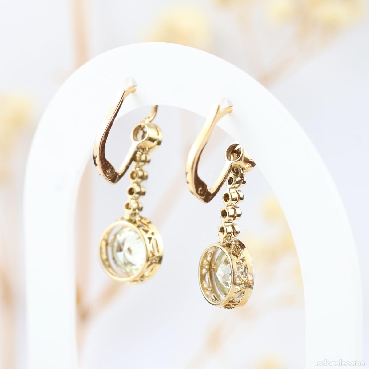 Joyeria: Pendientes vintage con diamantes - Foto 4