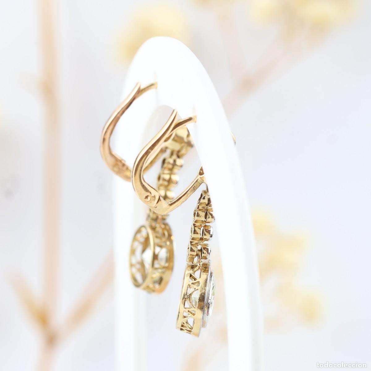 Joyeria: Pendientes vintage con diamantes - Foto 5