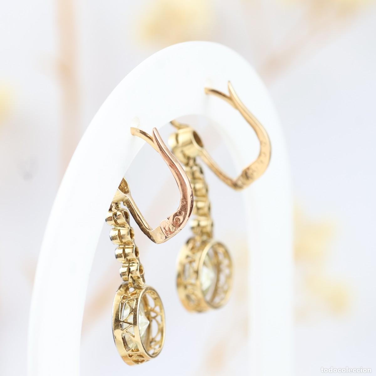 Joyeria: Pendientes vintage con diamantes - Foto 6