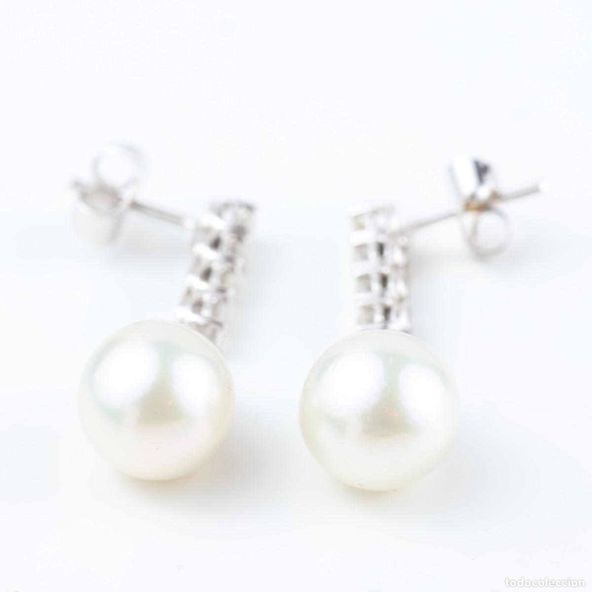 Joyeria: Pendientes vintage con diamantes y perlas - Foto 7