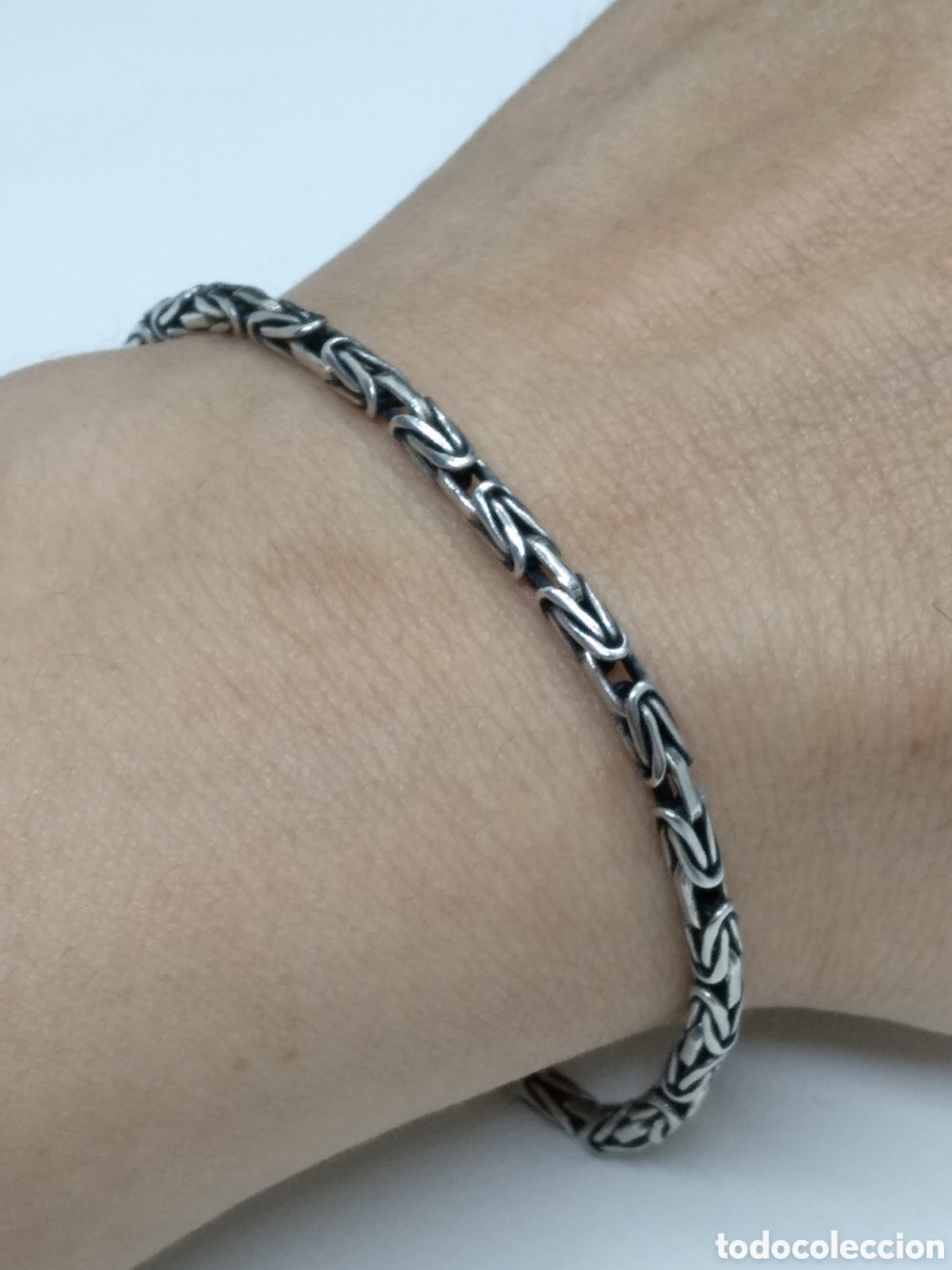 Joyeria: Pulsera de plata tipo balinesa. Plata 925 - Foto 5
