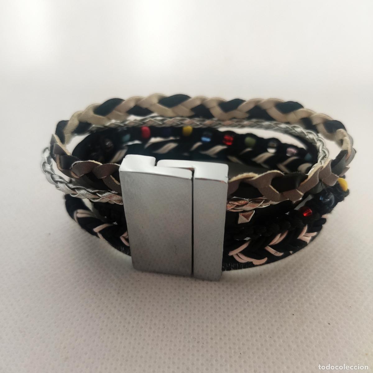 Joyeria: Lote 3 Pulseras. Cierre Ancho Magn&eacute;tico - Foto 4