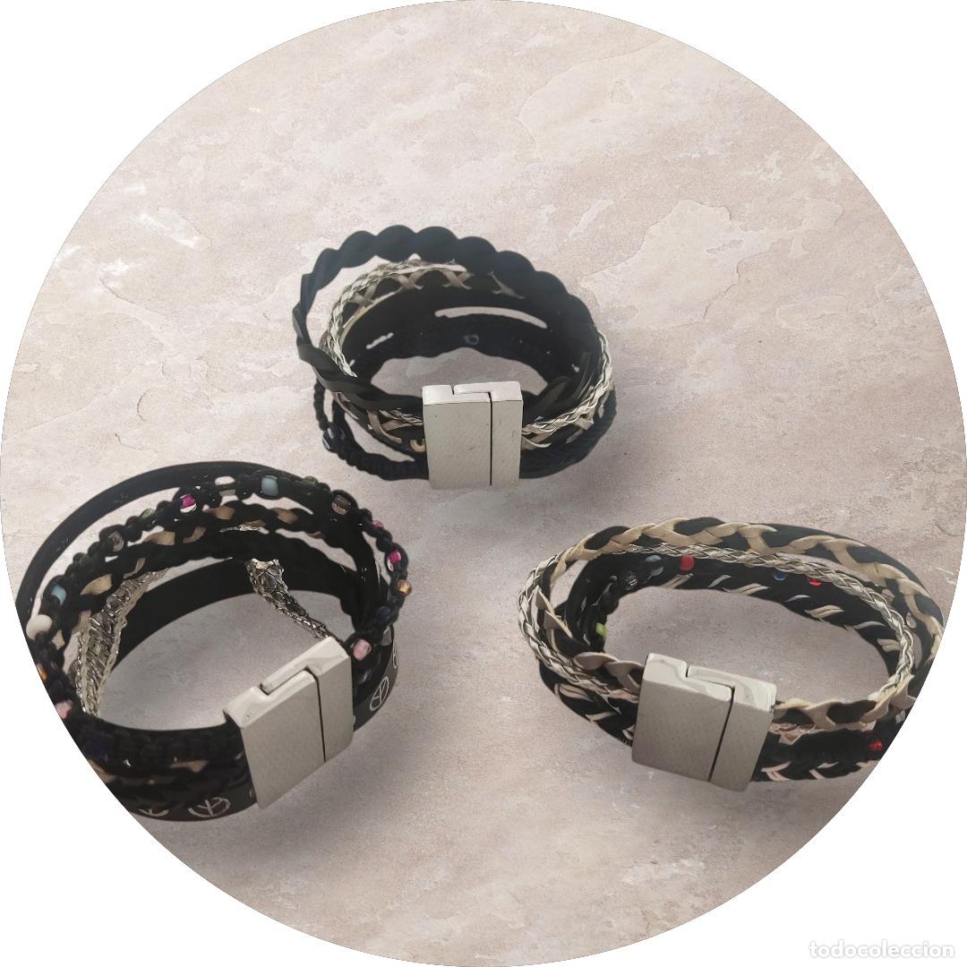 Joyeria: Lote 3 Pulseras. Cierre Ancho Magn&eacute;tico - Foto 7