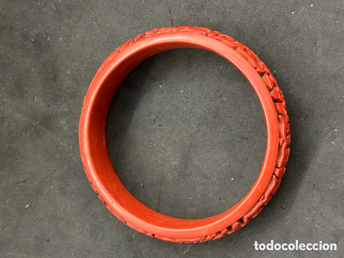 Joyeria: Brazalete floral de laca china - Foto 2
