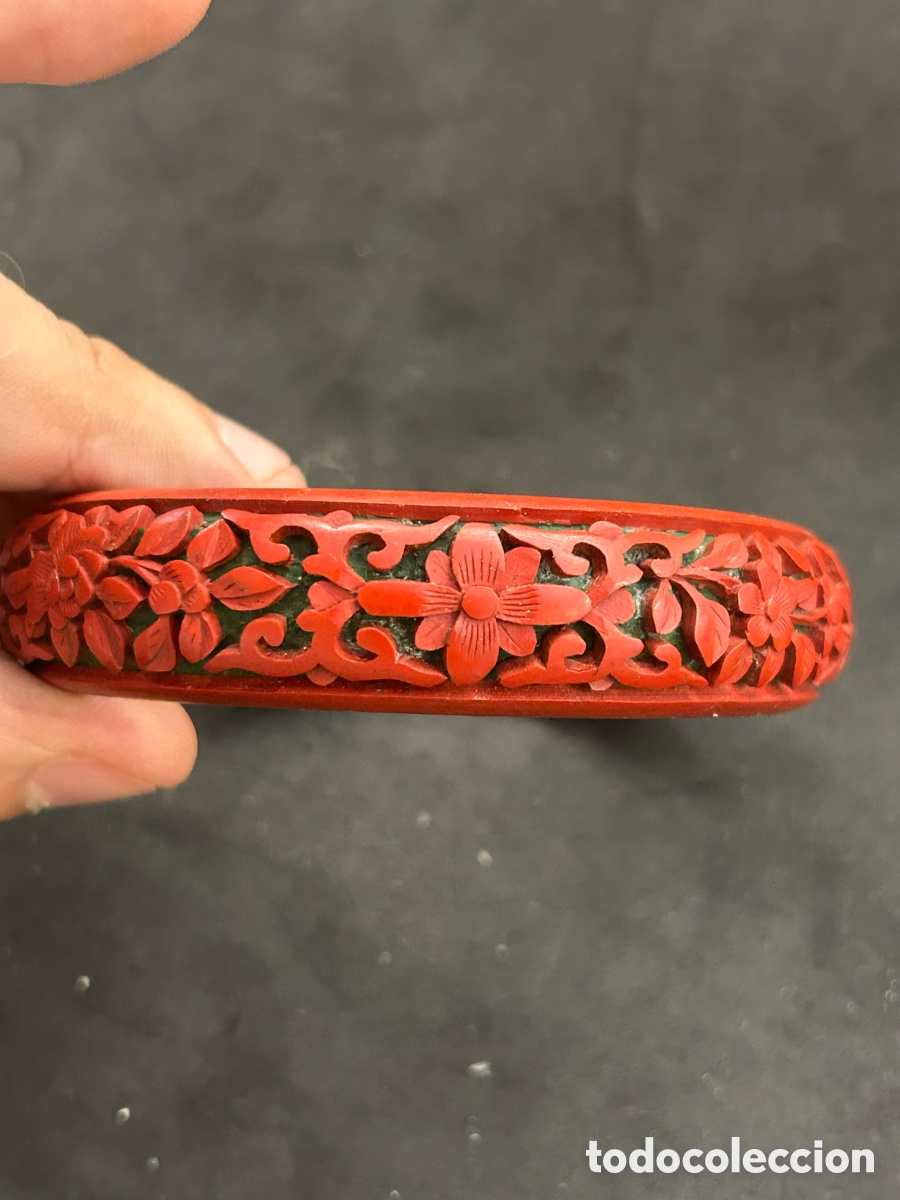 Joyeria: Brazalete floral de laca china - Foto 3
