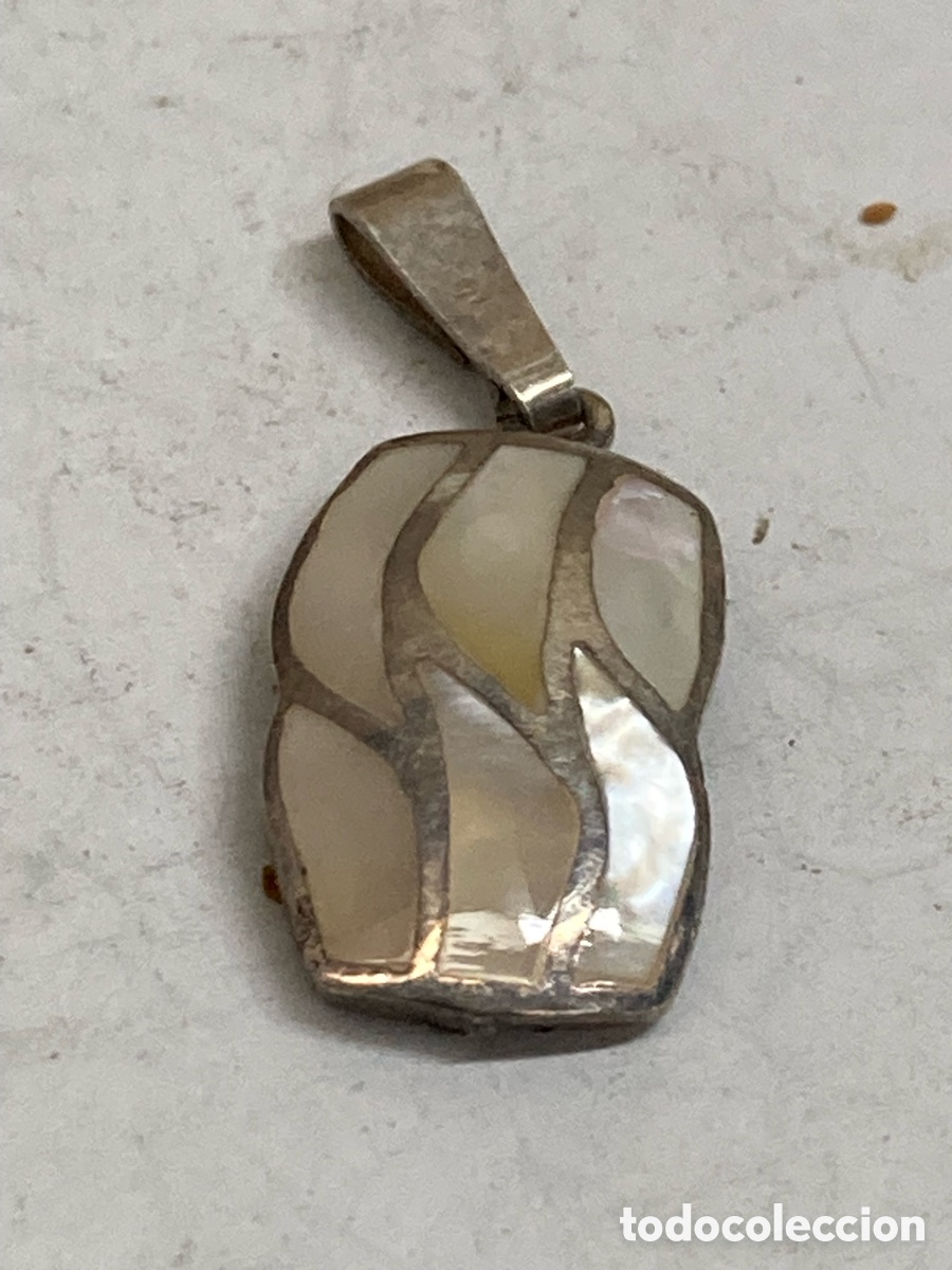 Joyeria: Colgante de plata y n&aacute;car C345 - Foto 1
