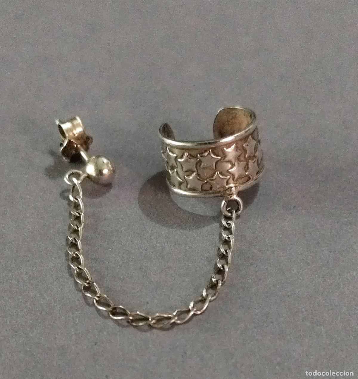 Joyeria: Pendiente de plata de ley contrastada. - Foto 1
