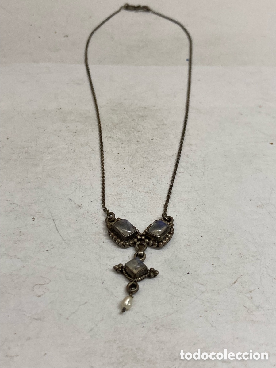 Joyeria: Collar de plata piedra luna CC205 - Foto 1