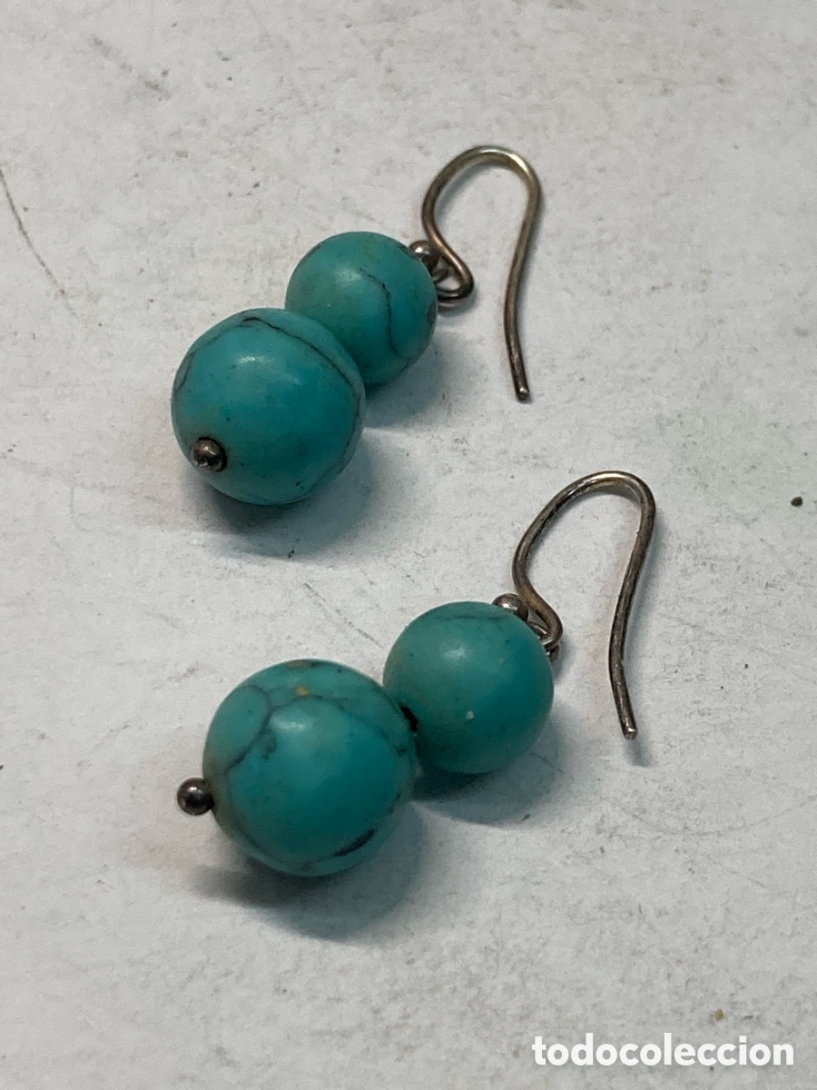 Joyeria: Pendientes de plata y Turquesa P96 - Foto 1