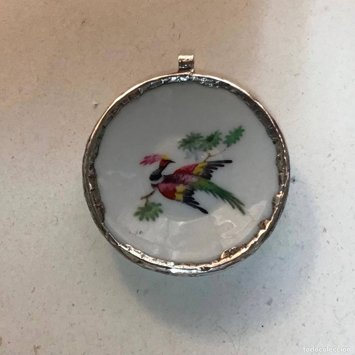 Joyeria: COLGANTE DE PLATA Y PORCELANA - Foto 1