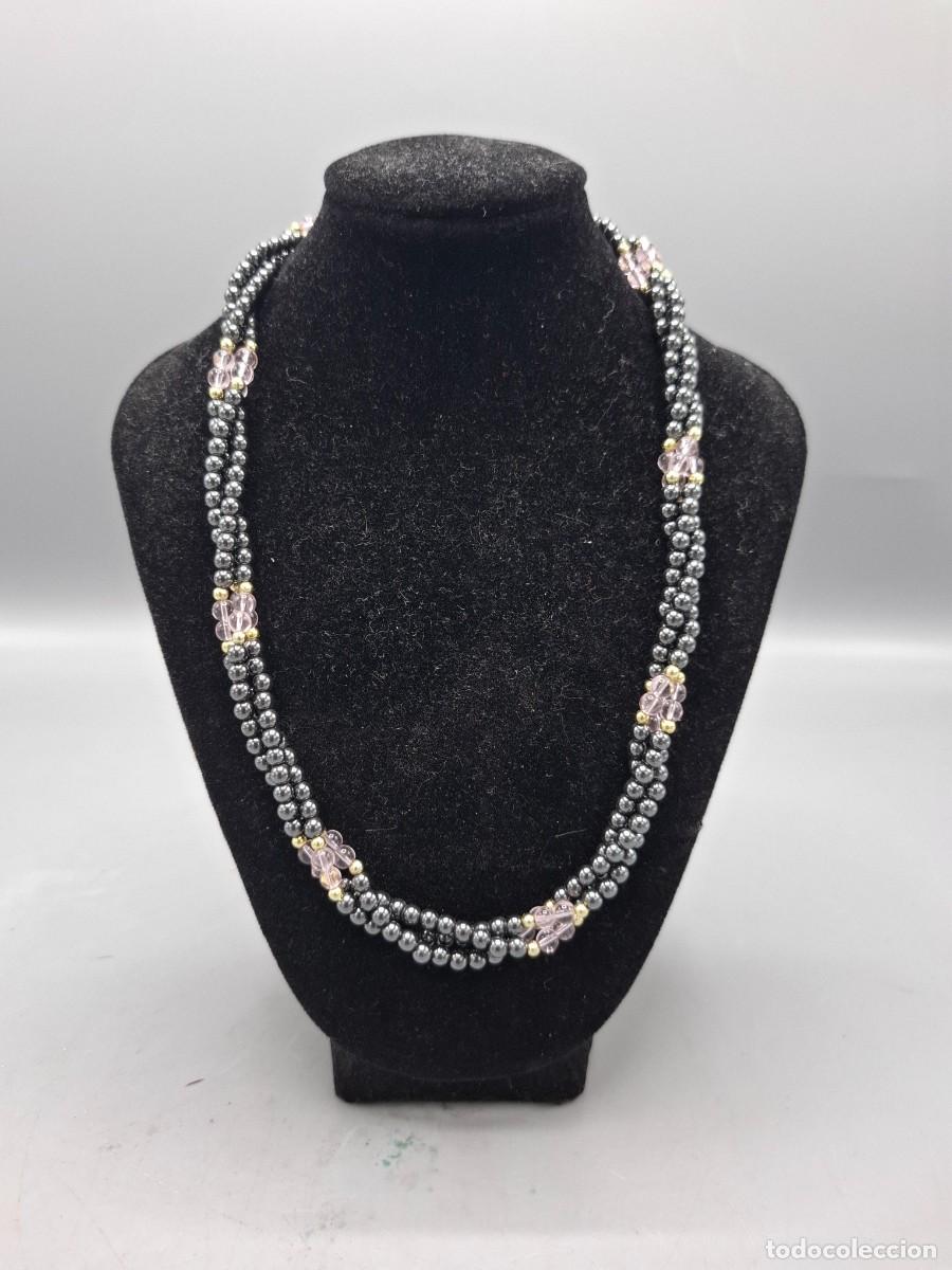 Joyeria: + COLLAR DE EMATITES Y CUARZO ROSA - 44CM - Foto 1