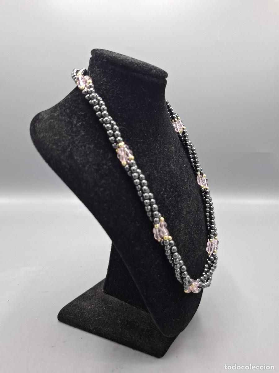 Joyeria: + COLLAR DE EMATITES Y CUARZO ROSA - 44CM - Foto 2