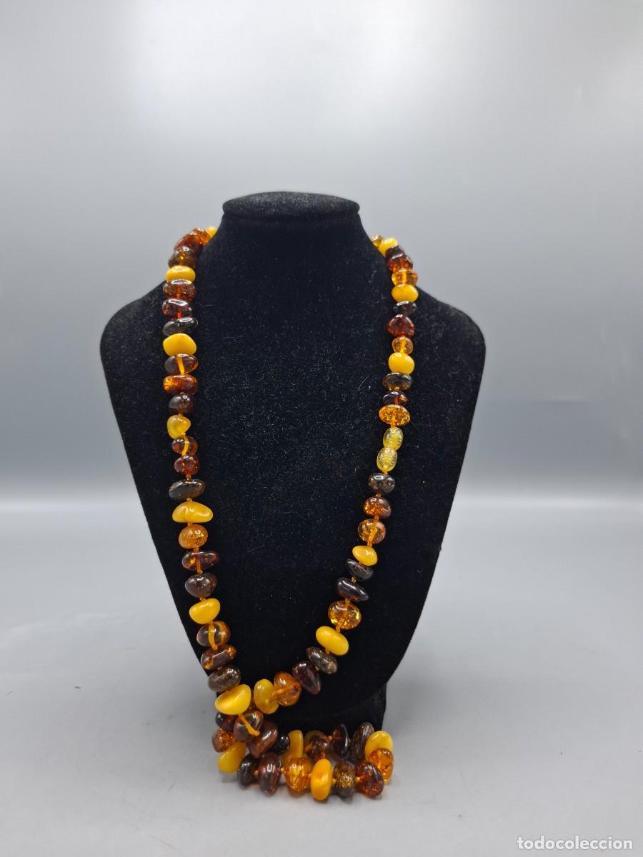 Joyeria: +LARGO COLLAR EN PIEDRAS DE AMBAR SIN CIERRE - Foto 1