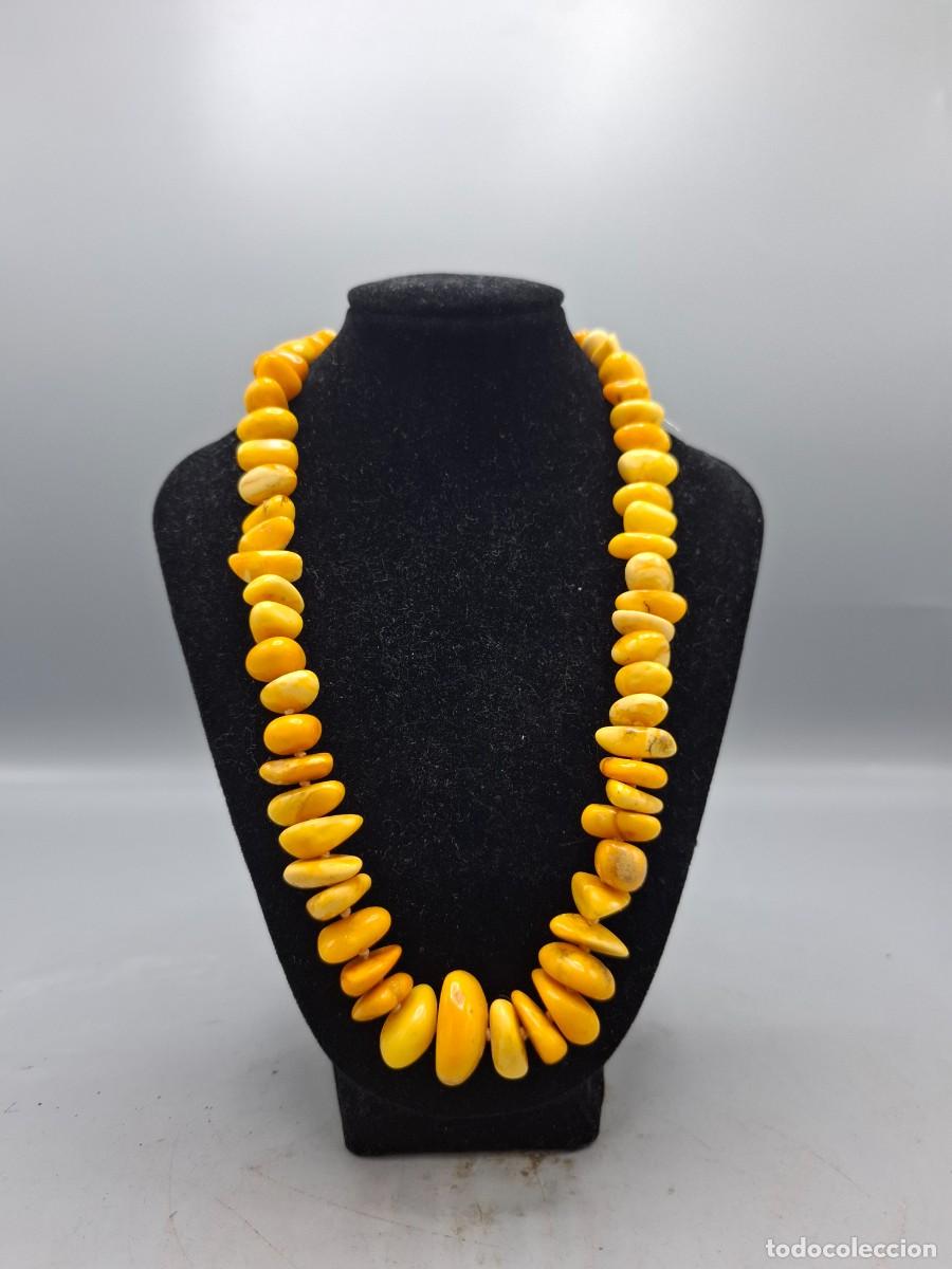 Joyeria: + COLLAR DE PIEDRAS DE AMBAR CON CIERRE - 48CM - Foto 1