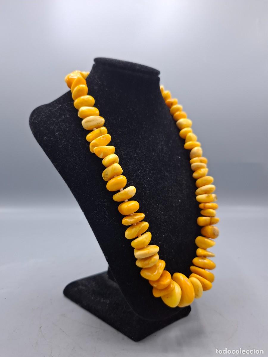 Joyeria: + COLLAR DE PIEDRAS DE AMBAR CON CIERRE - 48CM - Foto 2