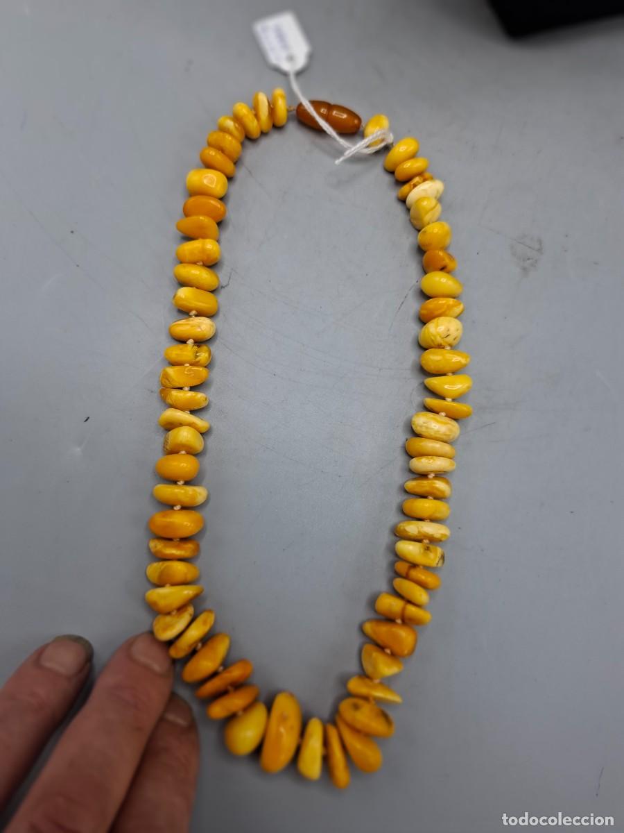Joyeria: + COLLAR DE PIEDRAS DE AMBAR CON CIERRE - 48CM - Foto 3