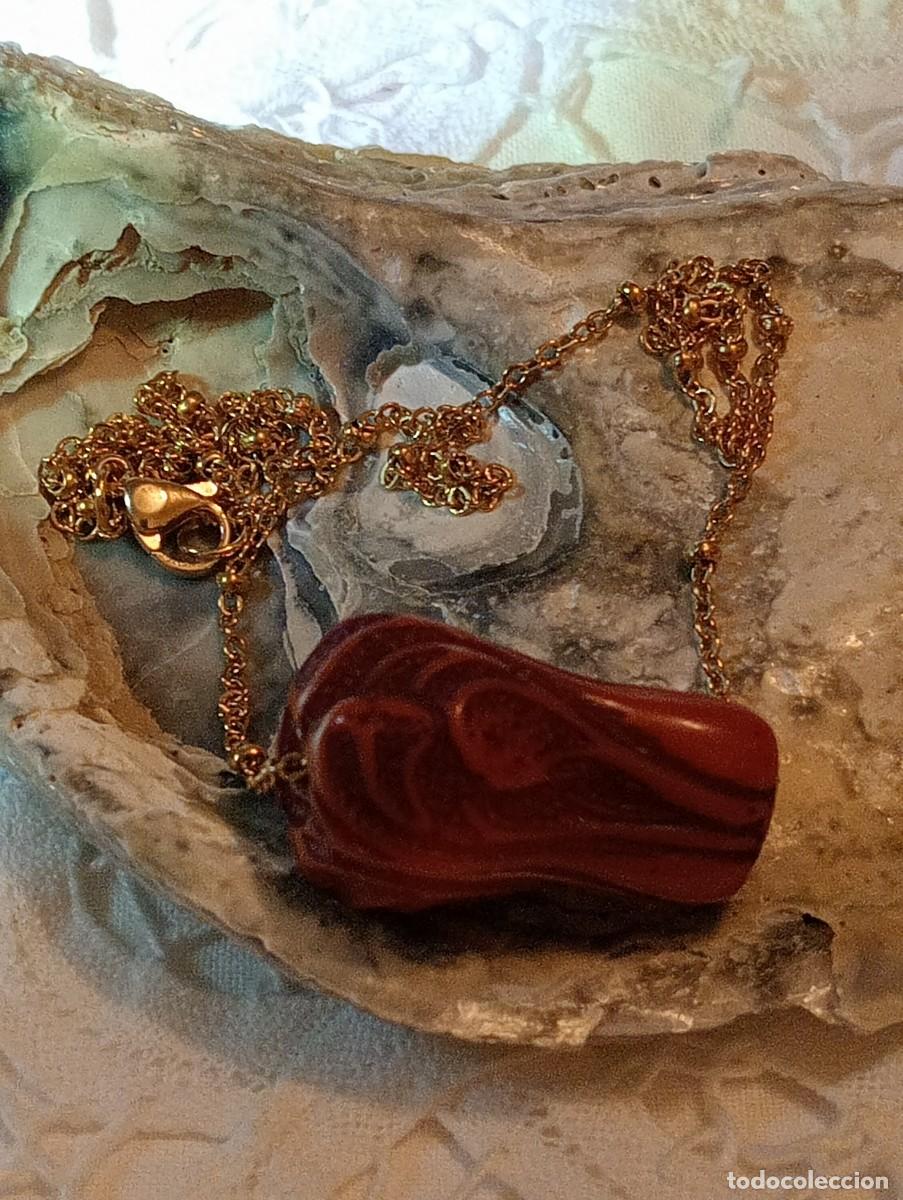 Joyeria: GARGANTILLA DE &Aacute;MBAR ANTIGUO Y ORO (SIN USAR) - Foto 1