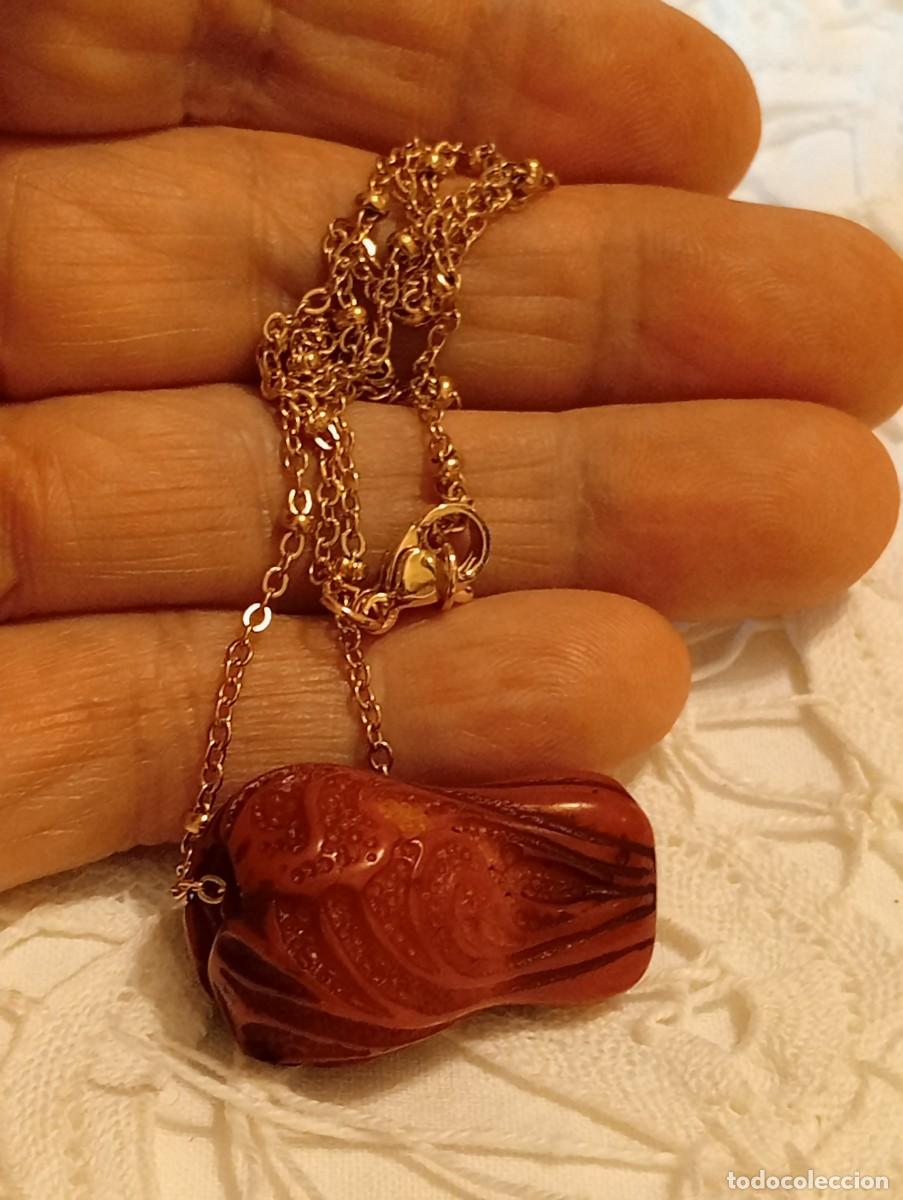 Joyeria: GARGANTILLA DE &Aacute;MBAR ANTIGUO Y ORO (SIN USAR) - Foto 4