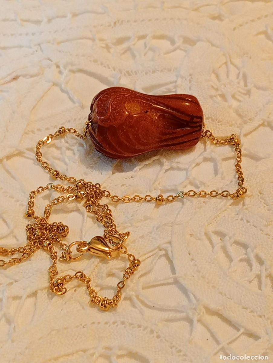 Joyeria: GARGANTILLA DE &Aacute;MBAR ANTIGUO Y ORO (SIN USAR) - Foto 6